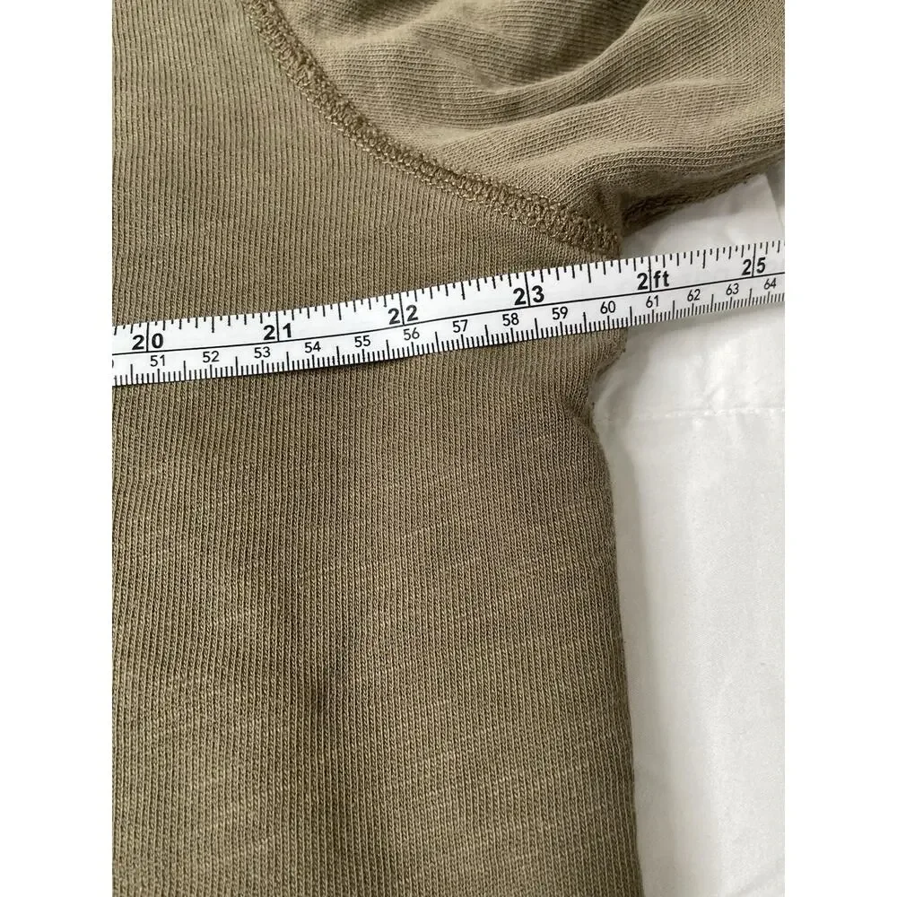 Polo Ralph Lauren Sportsman Sweatshirt Men's XL Army Green Thermal Lined Crewnec